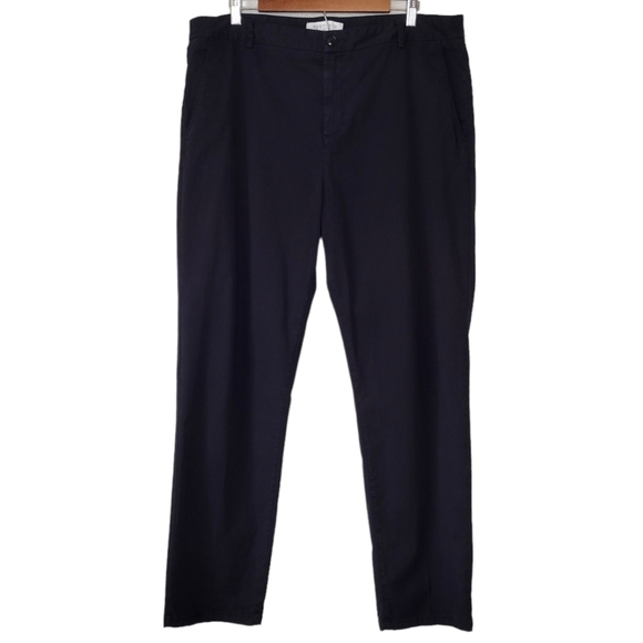 Everlane Men's Black Cotton Blend Flat Front Casual Chino Dress Pants Sz 38 - Picture 1 of 16